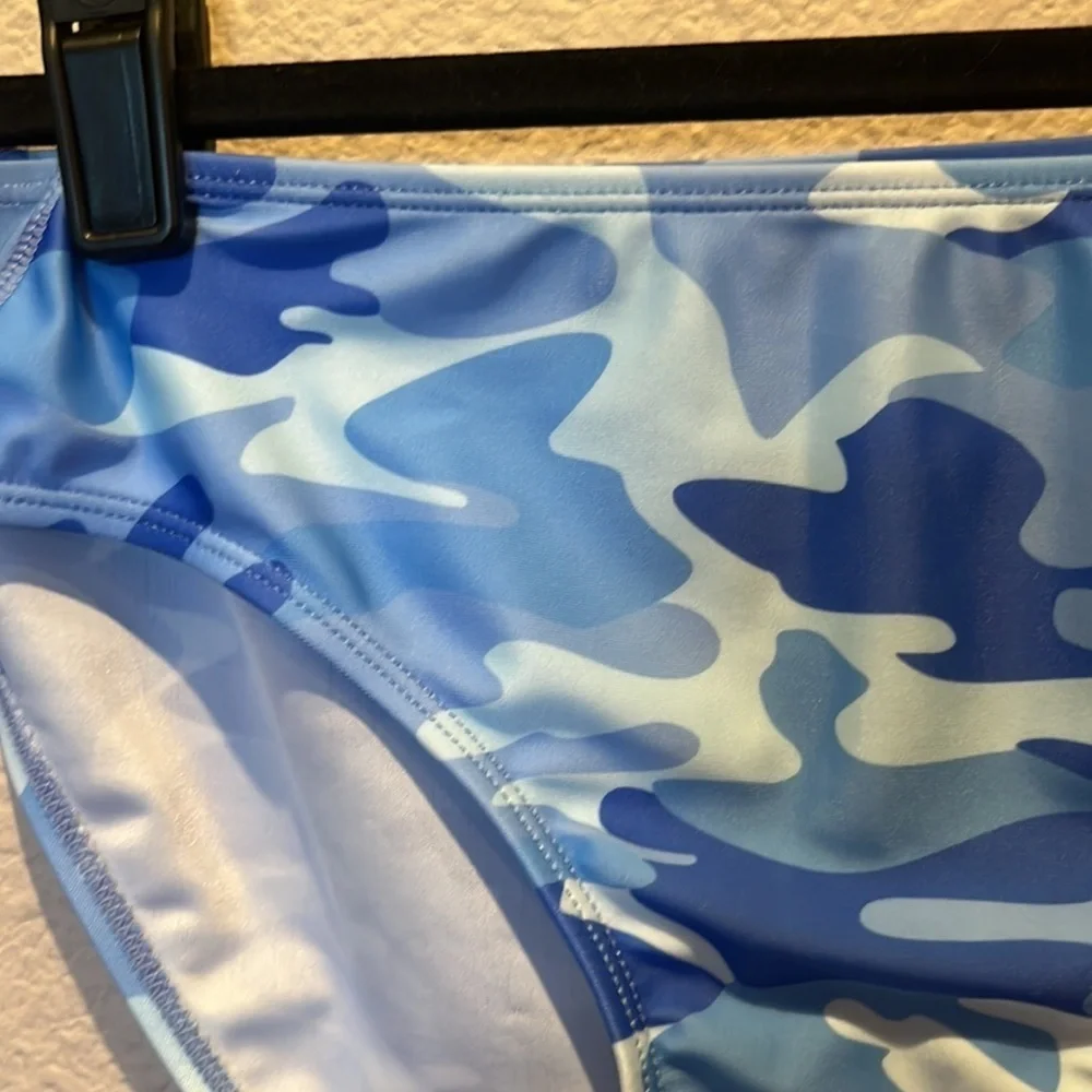 C&C California Girl’s Blue Camouflage Bikini Bottoms Size 14/16